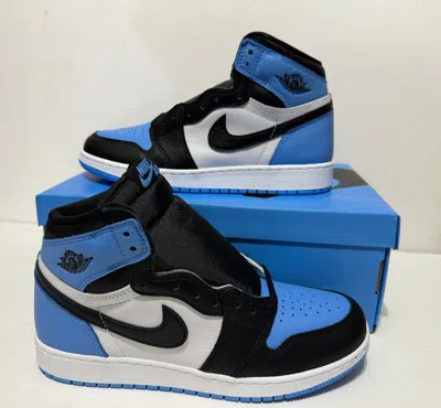 Pre-owned Nike Air Jordan 1 Retro Og High Unc Toe Dz5485-400 In Black/white/blue
