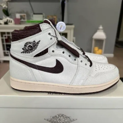 Pre-owned Nike Air Jordan 1 Retro Og X A Ma Maniere High Airness Mens Size 10 Sneakers In White