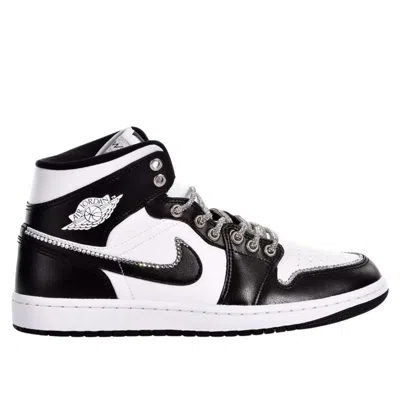Nike Black & White Air Jordan 1 Mid Sneakers