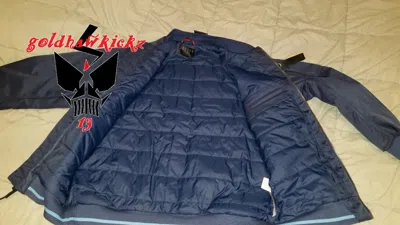 Pre-owned Nike Air Jordan 1 Wings Ma-1 Jacket Midnight Navy 879493-410 Bomber Nsw Insulate In Blue