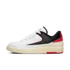 Nike Air Jordan 2 Retro Low White/university Red-black Fd4849-106 Women's In White