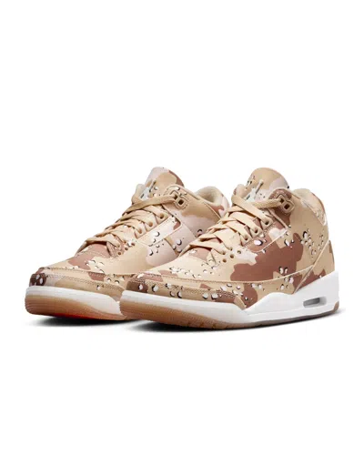 Nike Air Jordan 3 Hm4301-200 Sneaker Women Desert Camo Low Top Lifestyle Shoes Tf6465 (brown,9.5)