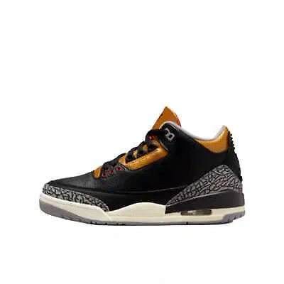 Pre-owned Nike Air Jordan 3 Retro Black/fire Red-metallic Gold Ck9246-067 Women's In Multicolor