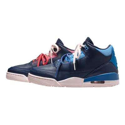 Nike Air Jordan 3 Retro Obsidian / Chalk - Track Red Ck9246-400 Women's In Blue