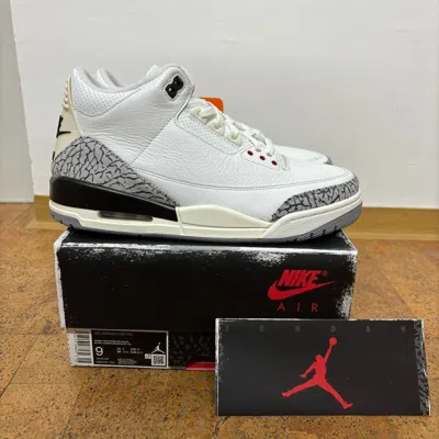 Pre-owned Nike Air Jordan 3 Retro 'reimagined Cement Grey'_us 9 Uk 8 Eu 42.5_dn3707 100 In Weiss