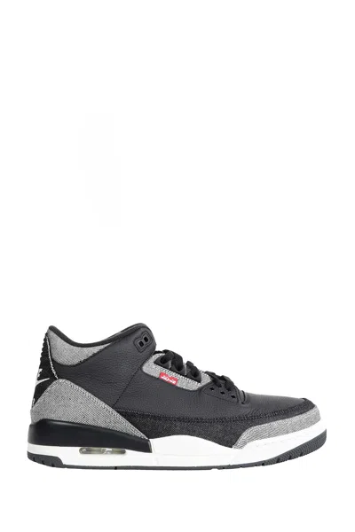 Nike Air Jordan 3 X Levi's Black And White Sneakers