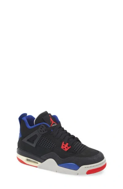 Nike Kids'  Air Jordan 4 Retro Basketball Sneaker In Black