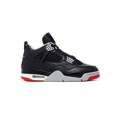 Pre-owned Nike Air Jordan 4 Retro Men's Fv5029-006 Black/fire Red/cement Gray Sz 5-15