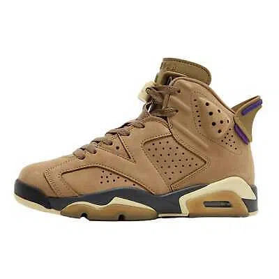 Pre-owned Nike Air Jordan 6 Retro Gtx Brown Kelp/team Gold Fd1643-300 Women's