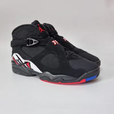 Pre-owned Nike Air Jordan 8 Viii Black True Red Retro Mid Playoff 2023 Og Men's Size 10 Us