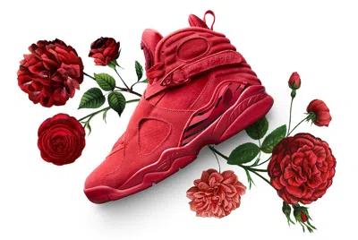 Pre-owned Nike Air Jordan 8 Viii Retro Valentines Day Red Men's Size 8.5. Aq2449-614