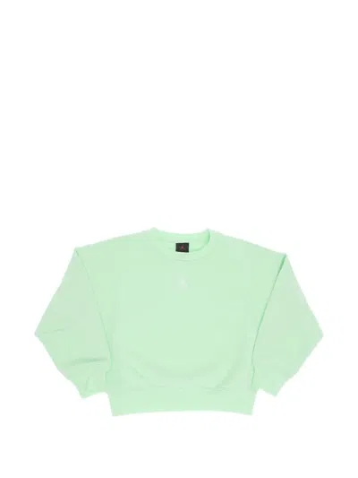 Nike Kids' Air Jordan Embroidered Sweater In Green