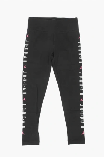 Nike Air Jordan High Waist Jumpman Leggings In Black