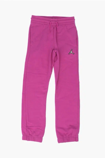 Nike Air Jordan Logo Embroidered Jogger In Pink