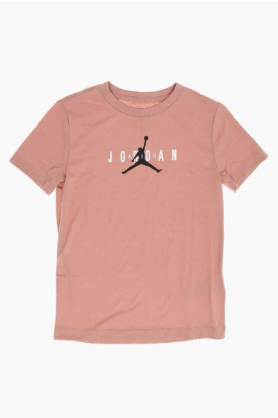 Nike Babies' Air Jordan Logo Printed Crew-neck T-shirt In Multi