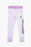 Nike Air Jordan Logo Printed Stretch Cotton Leggings
