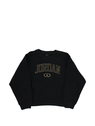 Nike Kids' Air Jordan Logo-print Sweater In Black