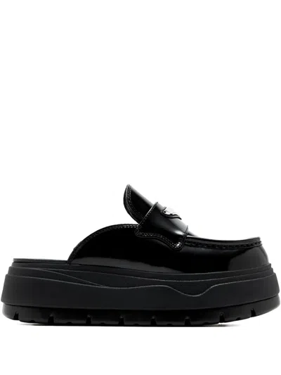 Nike Air Jordan Mules In Black