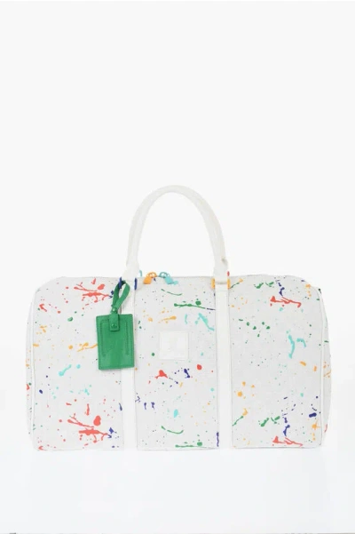 Nike Air Jordan Painting Effect Duffle Bag With All-over Monogram