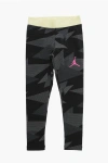 Nike Air Jordan Printed Leggings With Contrast Band On The Waist