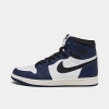 Nike Air Jordan Retro 1 High Og Casual Shoes In Midnight Navy/black/white/sail