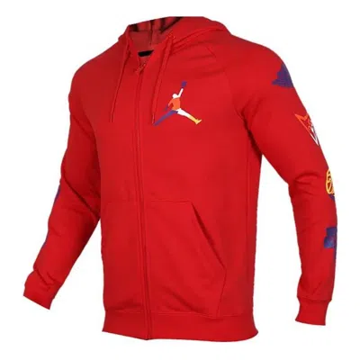 Nike Air Jordan Rivals Loopback Hooded Jacket 'university Red'