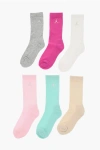 Nike Air Jordan Set 6 Pairs Of Long Ribbed Socks With Embroidered