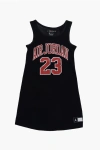 Nike Air Jordan Sleeveless Crewneck Dress With Front Print