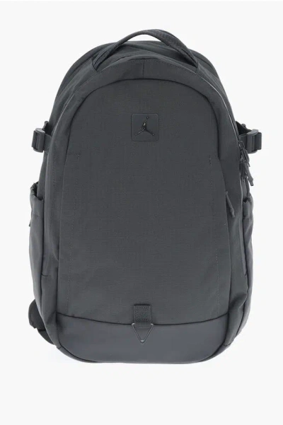 Nike Air Jordan Solid Colour Multi-pocket Backpack In Grey
