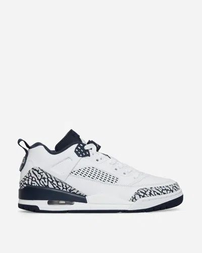 Nike Air Jordan Spizike Low Trainers White / Obsidian In White/pure Platinum/obsidian