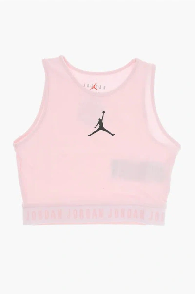 Nike Air Jordan Stretch Fabric Active Top In Pink