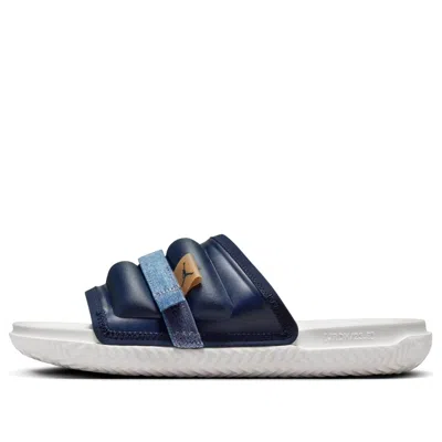 Nike Air Jordan Super Play Slides 'obsidian Dutch Blue Brown' In Multi