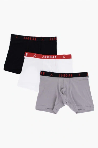 Nike Air Jordan Tri-color 3 Pairs Of Boxer Set In Multi