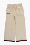 Nike Air Jordan Two-tone Fleeced Cotton Meta-enchantment Pants