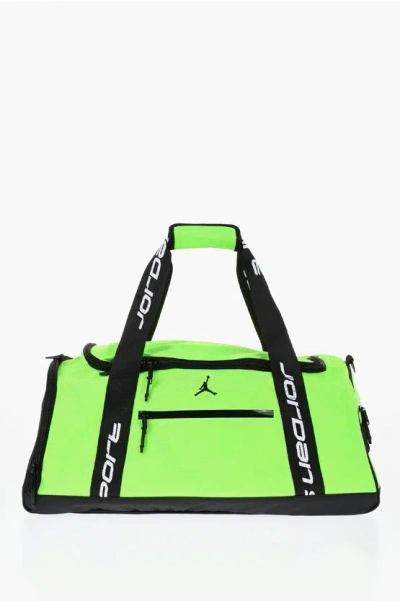 Nike Air Jordan Two-tone Sporty Bag With Embroidery Logo