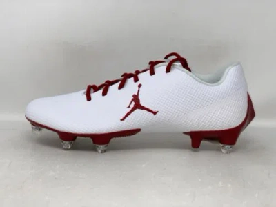 Pre-owned Nike Air Jordan Vapor Edge Speed 360 Oklahoma Football Cleats Pe, Size 11 Dh3361-104 In White