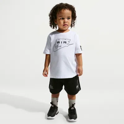 Nike Air Little Kids' 2-piece French Terry Shorts Set In Black