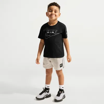Nike Air Little Kids' 2-piece French Terry Shorts Set In Neutral