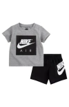 Nike Babies'  Air Logo Graphic T-shirt & Shorts Set In Black