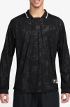 Nike Air Long Sleeve Mesh Jersey In Black