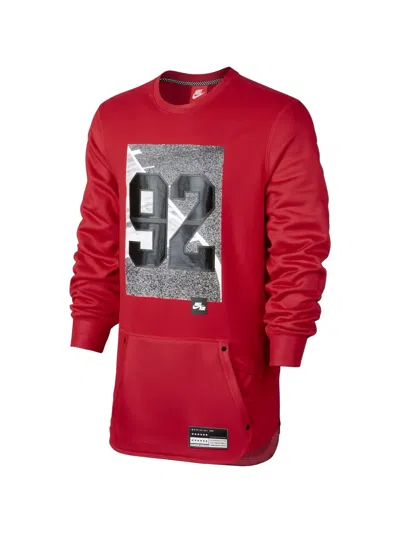 Nike Air Long-sleeve Sport Sweatshirt In Red