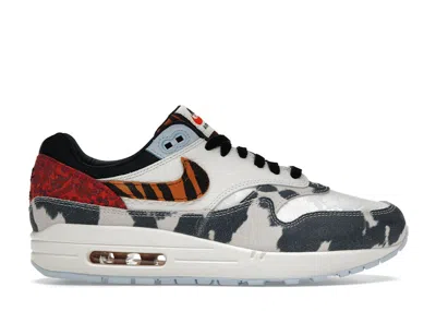 Pre-owned Nike Air Max 1 '87 Great Indoors (women's) Sneakers In Sail/black/celestine Blue