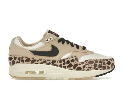 Pre-owned Nike Air Max 1 '87 Leopard (women's) Sneakers In Sesame/velvet Brown/coconut Milk