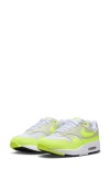Nike Air Max 1 Panelled Sneakers In White/ Volt-sea Glass-black