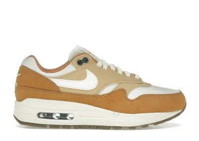 Pre-owned Nike Air Max 1 '87 (women's) Sneakers In White/wheat/flax In Multi
