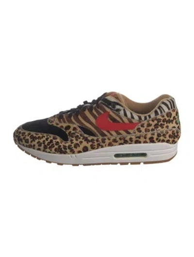 Pre-owned Nike Air Max 1- Atmos Animal Pack 2.0 Athletic Sneakers In Neutrals