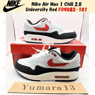 Pre-owned Nike Air Max 1 Chili 2.0 University Red Fd9082-101 Men's Size