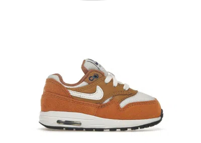 Pre-owned Nike Air Max 1 Curry (2018) Sneakers In Dark Curry/white/sport Royal