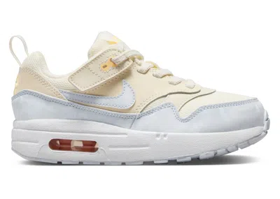 Pre-owned Nike Air Max 1 Easyon Football Grey Sneakers In Pale Ivory/melon Tint/white