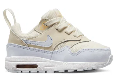 Pre-owned Nike Air Max 1 Easyon Football Grey Sneakers In Pale Ivory/melon Tint/white In Multi